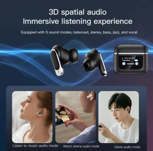 Auriculares V8 TOUR PRO 2 BLACK - Imagen 4