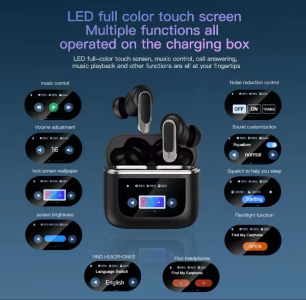 Auriculares V8 TOUR PRO 2 BLACK - Imagen 7