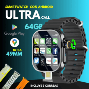 SMARTWATCH ULTRA CALL + 3 correas