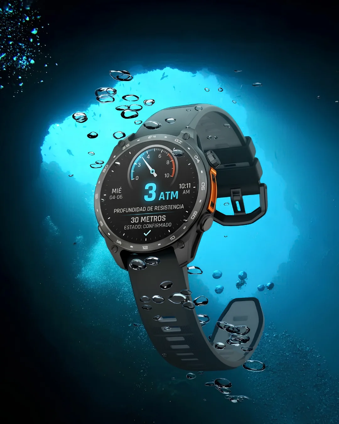 Smartwatch sumergible IP68
