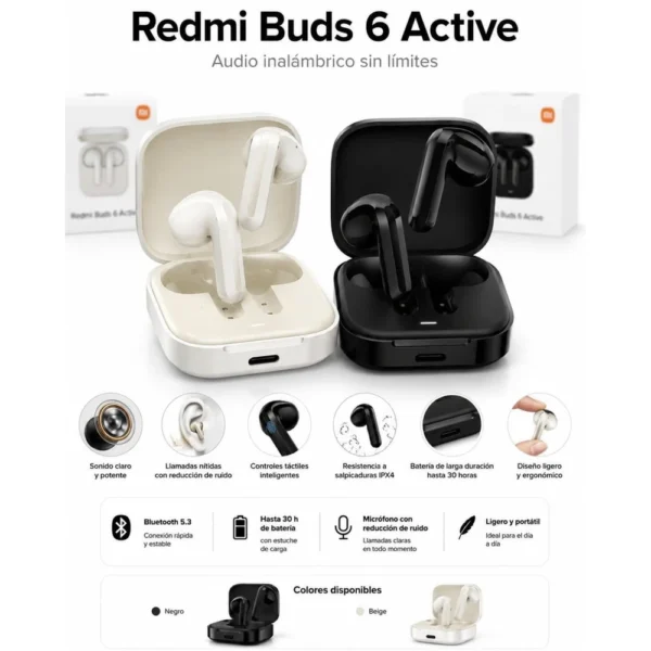 Audífonos Redmi Buds 6 Active