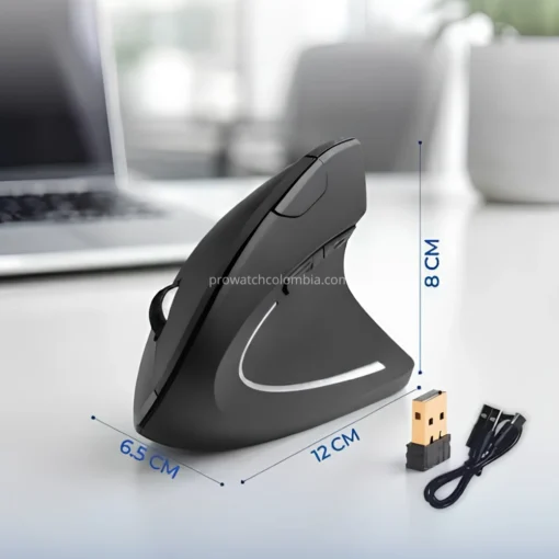 Mouse Vertical Ergonómico Recargable