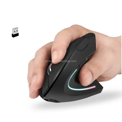 Mouse Vertical Ergonómico Recargable